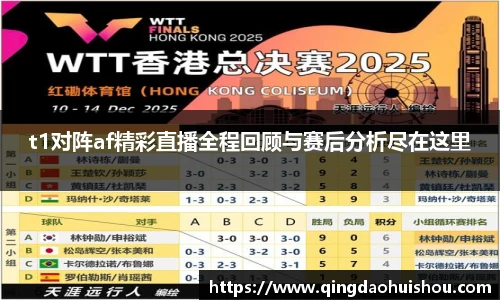 t1对阵af精彩直播全程回顾与赛后分析尽在这里